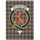 Sutherland Weathered Tartan Crest Area Rug